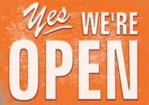 News: Yes, we are open!